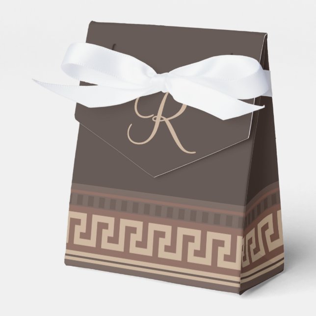 Griechische Schlüsselgrenze Geschenkschachtel (Vorderseite)