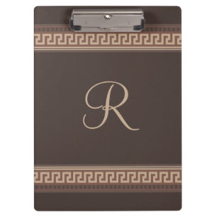 Griechische Schlüsselgrenze Klemmbrett