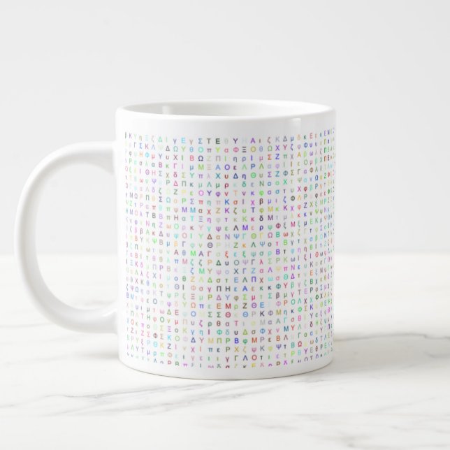 Griechische Schreiben 20oz-Tasse Jumbo-Tasse (Links)