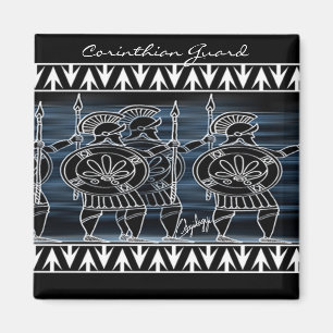 Griechische Schwarzfigurige Truppe Magnet