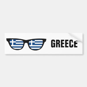 Griechische Shades, benutzerdefinierter Text und A Autoaufkleber
