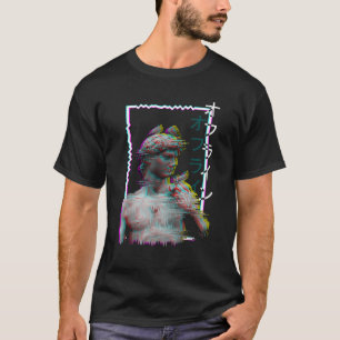 Griechische Statue Antike Vaporwave Ästhetische Sy T-Shirt