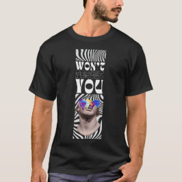 griechische Statue mit Illustrationsdesign T-Shirt