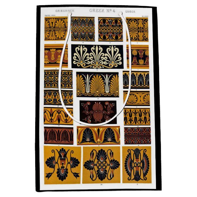 Griechische Textilkunst Mittlere Geschenktüte (Vorderseite)