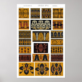 Griechische Textilkunst Poster