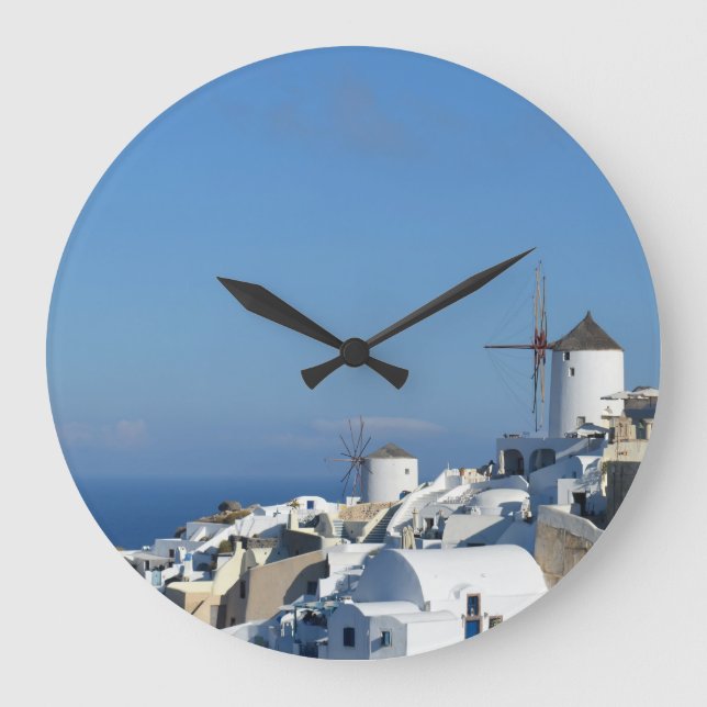 Griechische Uhr "Wall Clock" - Oia, Santorini (Vorderseite)