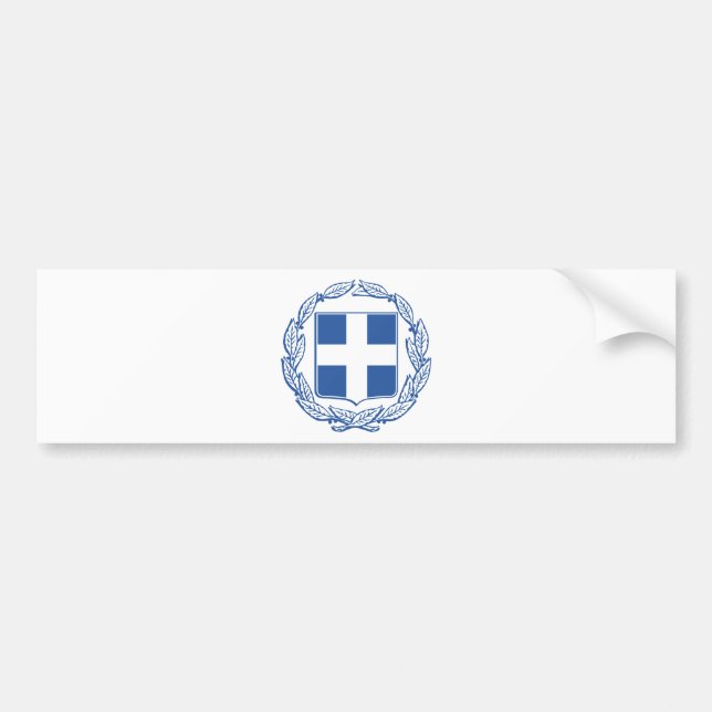griechische Wappen Autoaufkleber (Vorne)