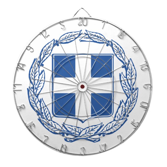 griechische Wappen Dartscheibe (vorne)