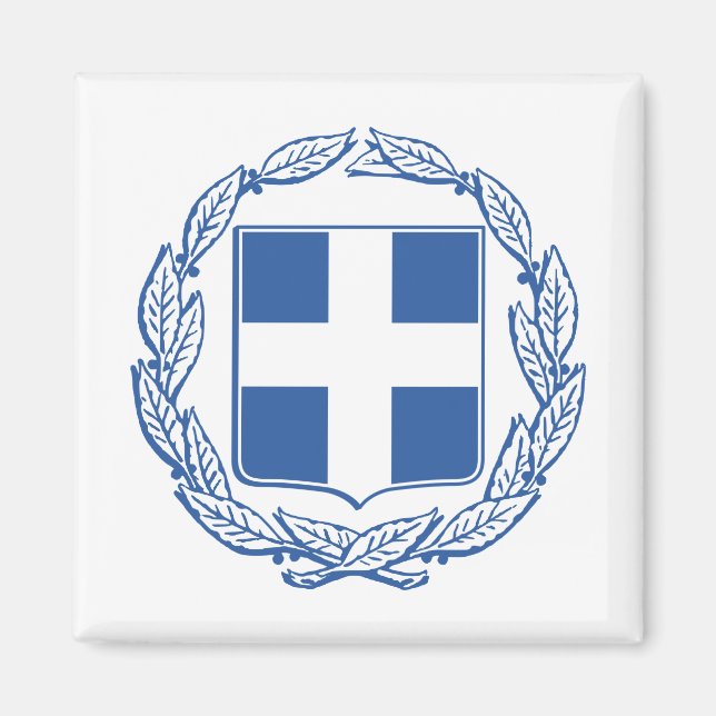 griechische Wappen Magnet (Vorne)