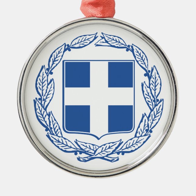 griechische Wappen Ornament Aus Metall (Vorne)