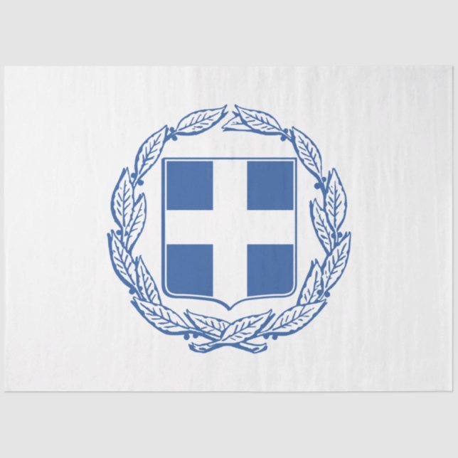 griechische Wappen Seidenpapier (Vorderseite)