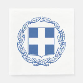 griechische Wappen Serviette