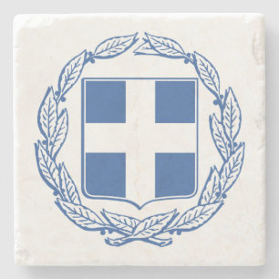 griechische Wappen Steinuntersetzer