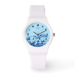 Griechische Zeit - griechische Zahlen und das Part Armbanduhr