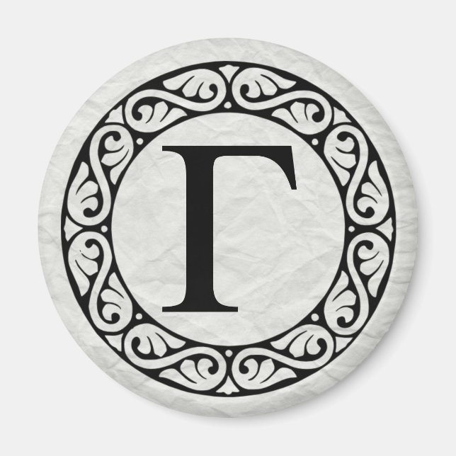 Griechischer Alphabet-Brief Gamma Magnet (Vorne)