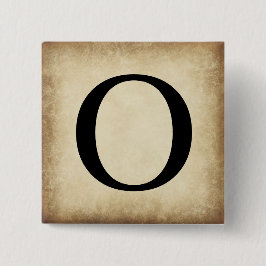 Griechischer Alphabet-Brief Omicron Button