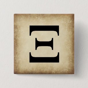 Griechischer Alphabet-Brief Xi Button