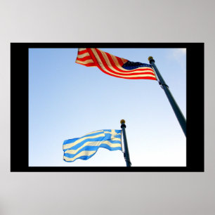 Griechischer Amerikaner Poster