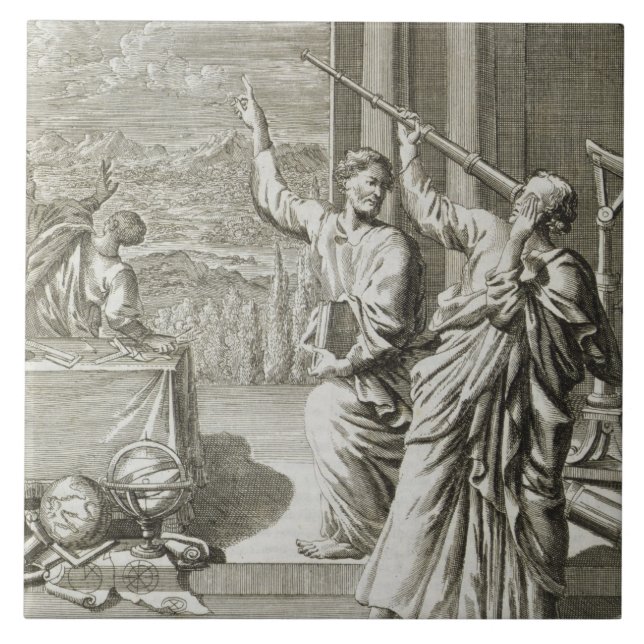 Griechischer Astronom, der die Sterne, Fliese (Vorderseite)