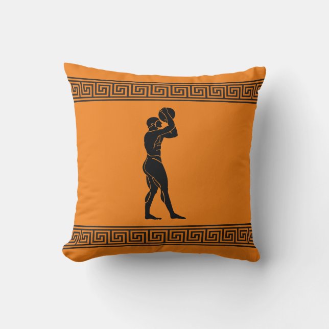 Griechischer Athlete - Basketball-Kissen Kissen (Vorderseite)
