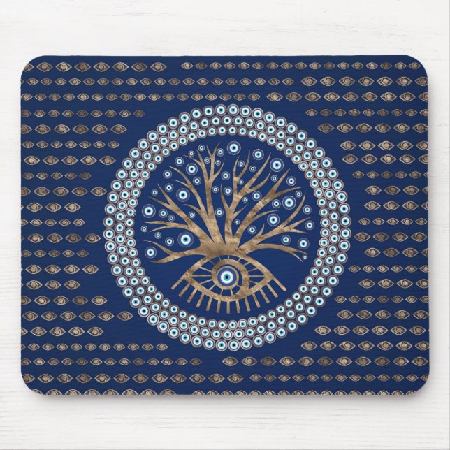 Griechischer Augen-Baum - Mati Mataki - Matiasma Mousepad (Vorne)