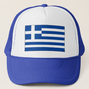 Griechischer Flaggen-Hut - stolz, griechisch zu Truckerkappe