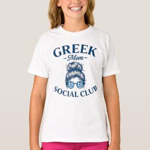 Griechischer Frauen-Mama-Social-Club Moderne griec T-Shirt