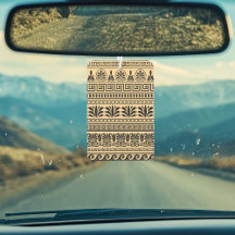 Griechischer Fret, Mittelmeer-Muster, braun