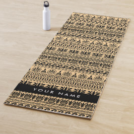 Griechischer Fret, Mixed Meander Key, Braun, Ihr N Yogamatte