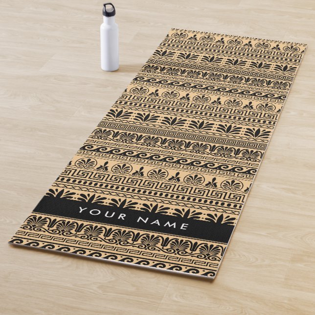 Griechischer Fret, Mixed Meander Key, Braun, Ihr N Yogamatte (Beispiel)