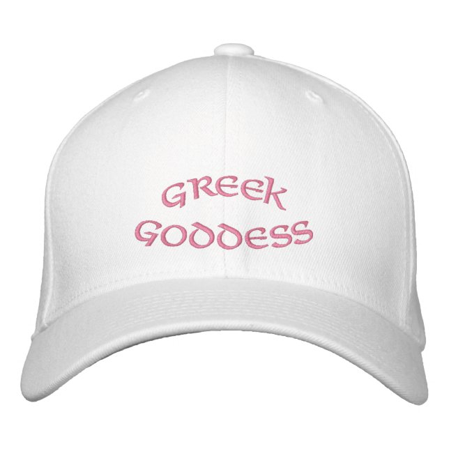 Griechischer Goddess Hat Bestickte Kappe (Vorderseite)