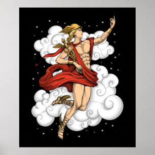 Griechischer Gott Hermes Poster