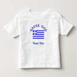 Griechischer Gott und die griechische Flagge Perso Kleinkind T-shirt