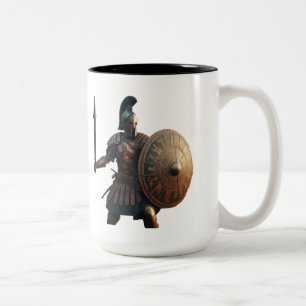 Griechischer Hoplit Zweifarbige Tasse