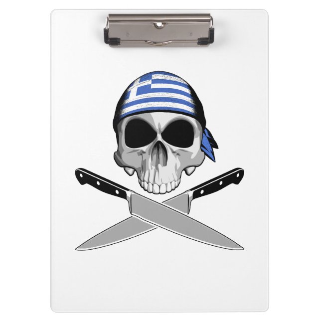 griechischer Koch Klemmbrett (Vorderseite)