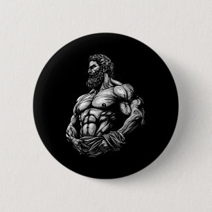 Griechischer Krieger Bodybuilding Fitnessstudio Mu Button