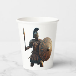 Griechischer Krieger Pappbecher