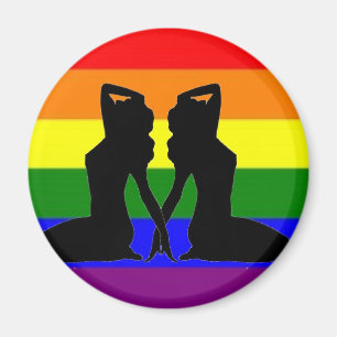 Griechischer Lesbischer Pride Magnet