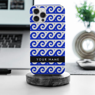 Griechischer Mäander-Schlüsselanhänger, Wellen-Sch iPhone 15 Pro Max Hülle