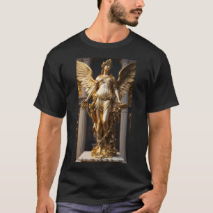 Griechischer Marmor und Goldstatue einer Göttin T-Shirt