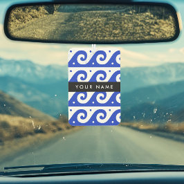 Griechischer Masander-Schlüssel, Wave Key, Blau, I Autolufterfrischer