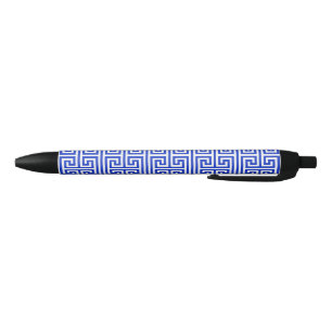 Griechischer Meander Key Square H Pattern Blau Kugelschreiber