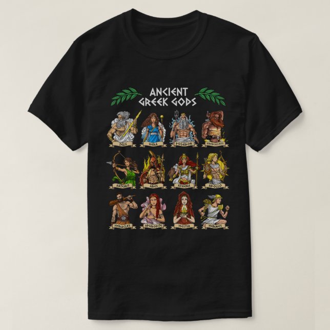 Griechischer Mythologie Gods Antiker Griechenland  T-Shirt (Design vorne)