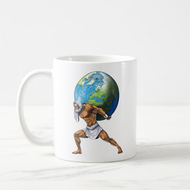 Griechischer Mythologie, Gott Atlas Kaffeetasse (Links)