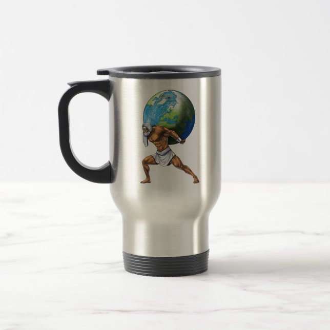 Griechischer Mythologie, Gott Atlas Reisebecher (Links)