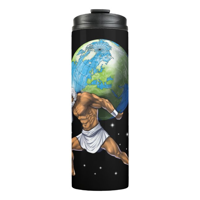 Griechischer Mythologie, Gott Atlas Thermosbecher (Vorderseite)