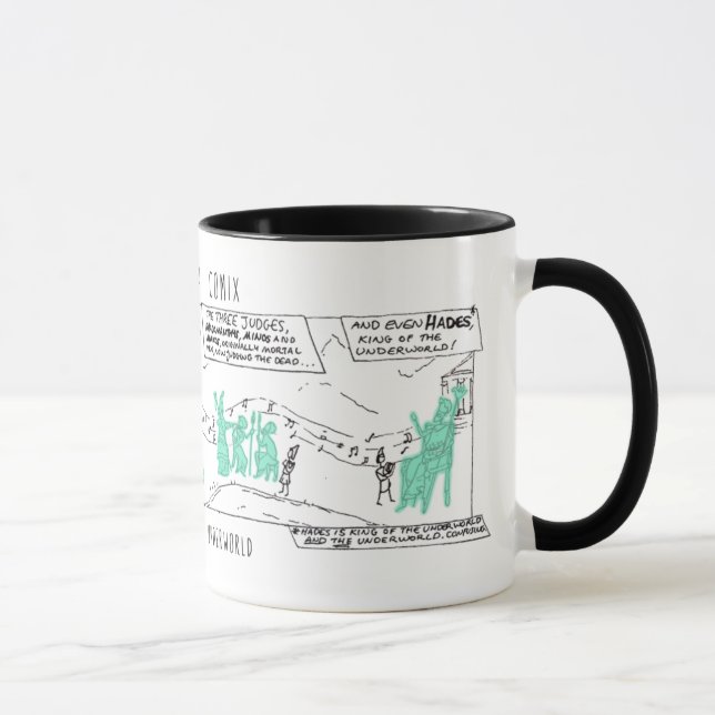 Griechischer Mythos Comix Orpheus in der Underworl Tasse (Rechts)