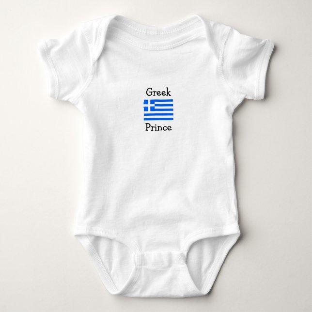 Griechischer Prinz Baby Strampler (Vorderseite)