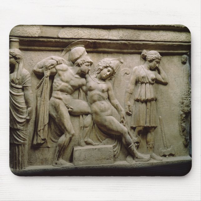 Griechischer Sarkophag mit einer Szene, die den Mousepad (Vorne)