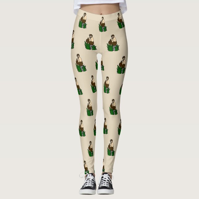 Griechischer Satyr God Pan Leggings (Vorderseite)